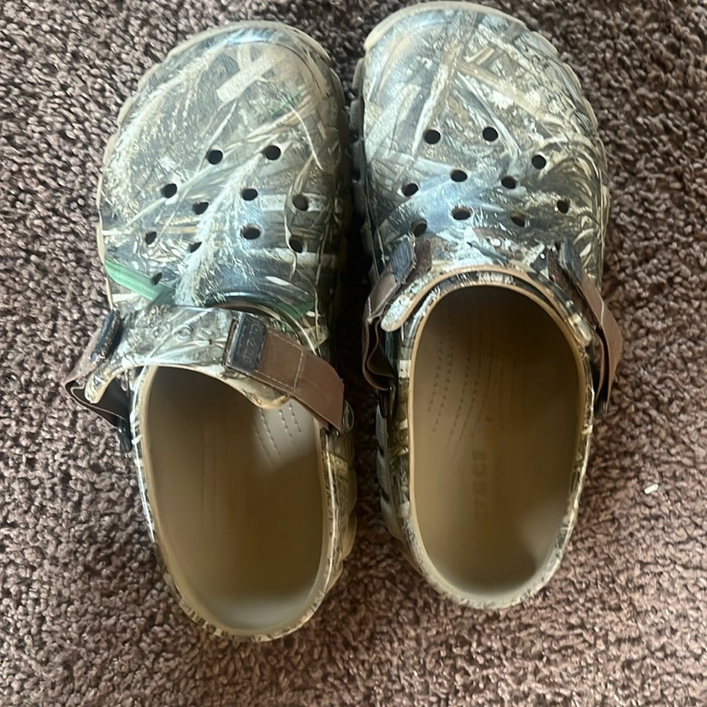 Crocs All-Terrain Off Road Camo Men’s 7 Women’s 9 Unisex Adjustable Strap